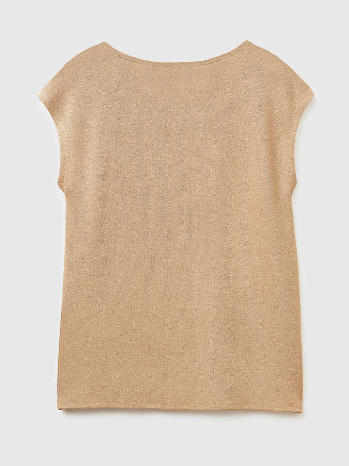 SLEEVELESS SWEATER Women image number 6